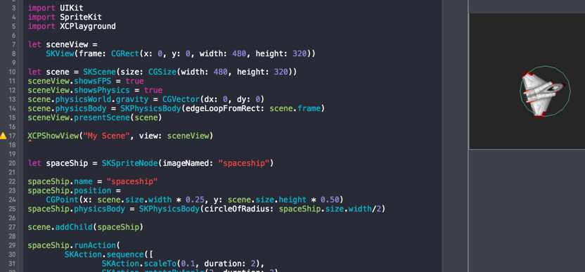 XCode Playground Part IV: SpriteKit (2D game engine)